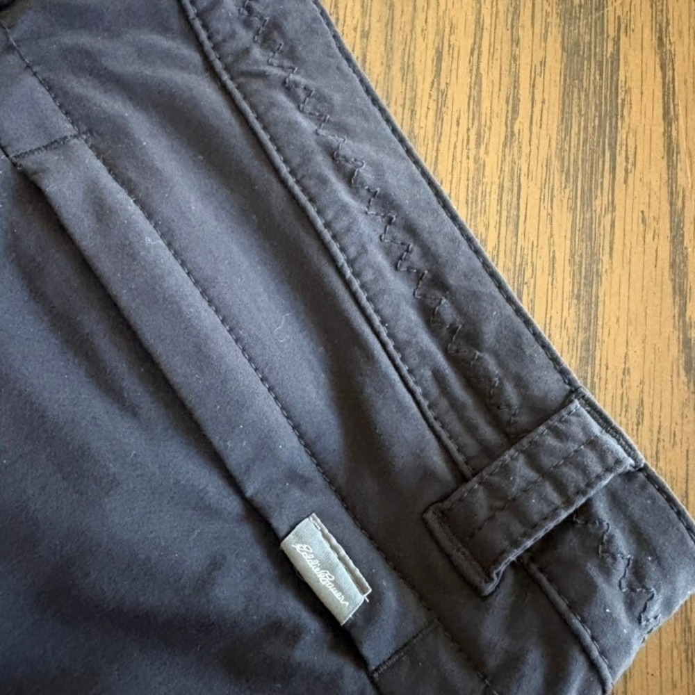 Eddie Bauer Womens Travex Shorts Size 14 Charcoal Black Stretch Hiking Outdoor - Picture 13 of 13